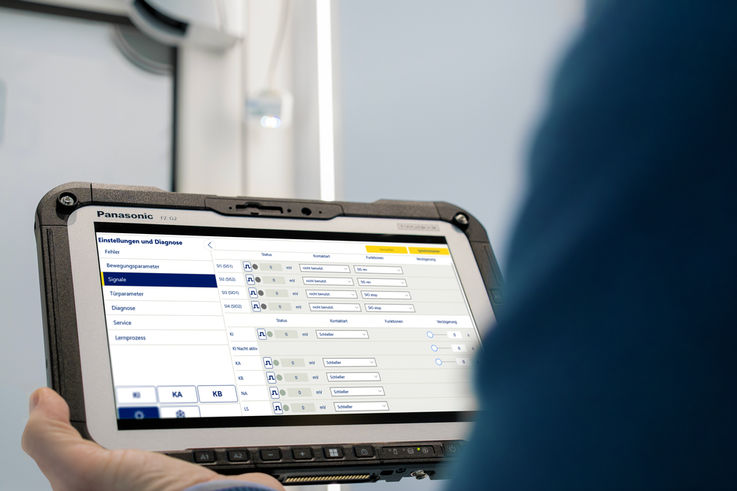 myGEZE Connects, deutscher Bildschirm