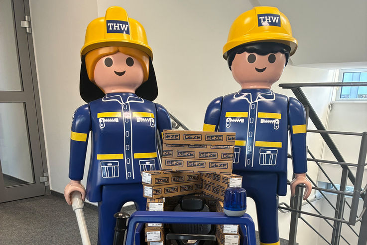 Teaser GEZE unterstützt THW Koblenz