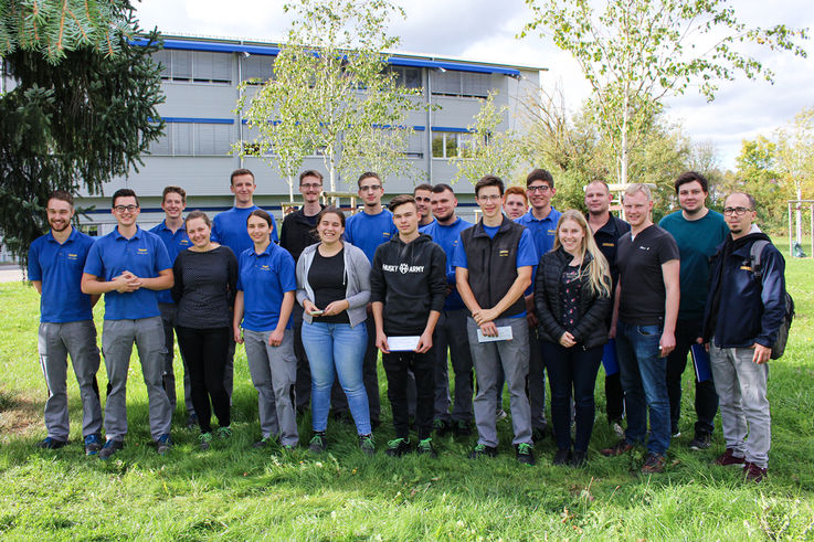 GEZE apprentices at the 2019 Chamber of Industry and Commerce award ceremony