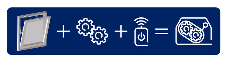 Windows with drives and controls are considered to be machinery as defined by the EU Machinery Directive.