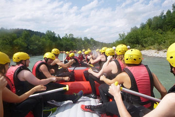 Azubi-Ausflug nach Oberstdorf mit Rafting auf der Iller