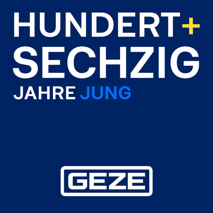 GEZE 160 Jahre Jubiläumslogo
