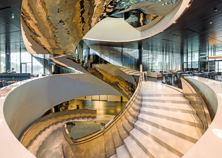 GEZE door systems in the DC Tower - Tailor-made door and safety technology for the new landmark building in Vienna’s Donau City: GEZE has equipped the DC Tower 1 with state-of-the-art automatic sliding doors.