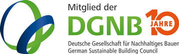 Logo for medlemsskab af Det Tyske Råd for bæredygtigt byggeri