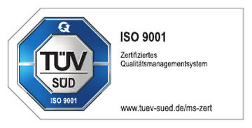 TÜV Süd (tysk certificering) certificerer GEZE´s prisvindende kvalitetsmanagement.
