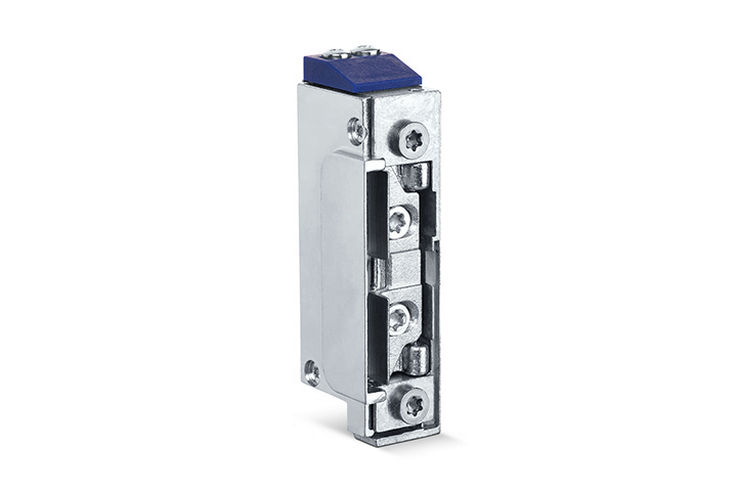 Vector electric strike (A4-series) - The GEZE vector electric strike performs its service almost silently. It needs a direct current for this and comes without additional electronics otherwise. It safely releases the latch, even with a high side-load.
