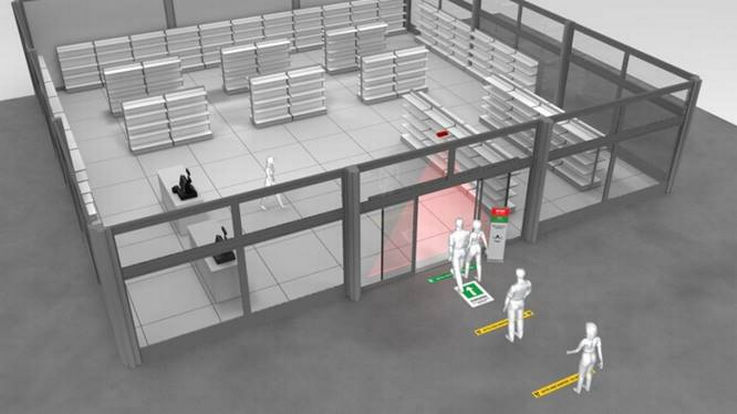 GEZE Counter provides controlled admission by a simple but effective traffic light system.